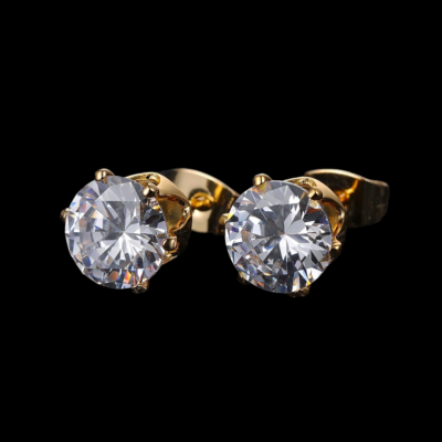 Earing Round Cubic Zirconia